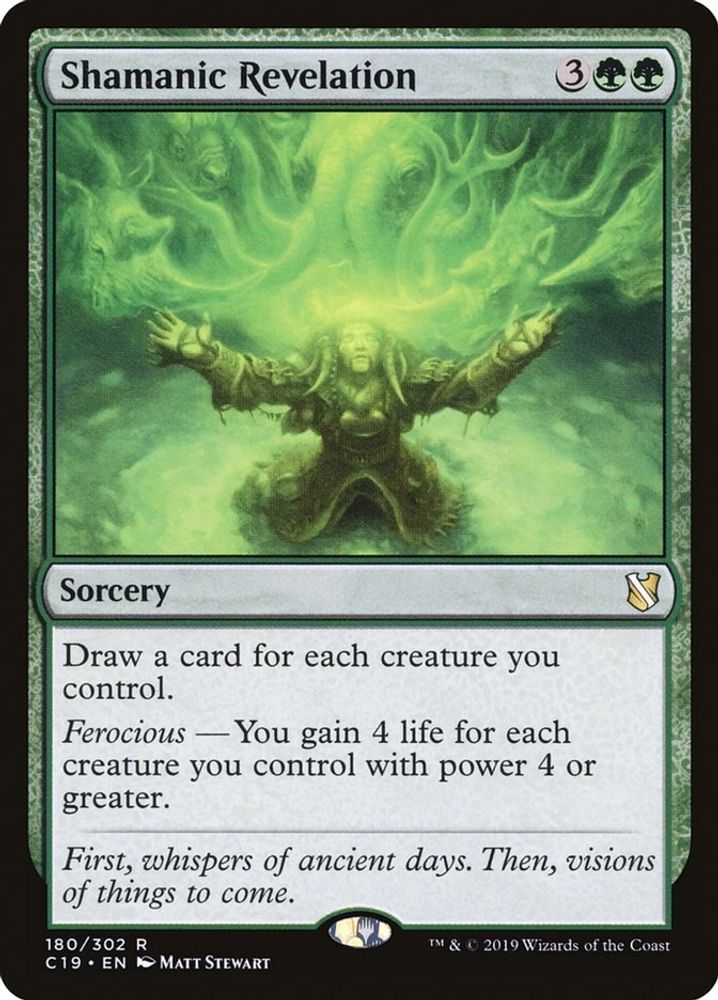 Shamanic Revelation · 180 · Commander 2019 · Non-foil