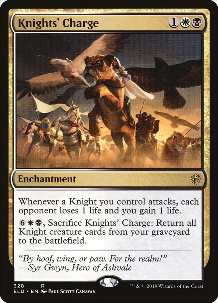 Knights' Charge · 328 · Throne of Eldraine · Non-foil