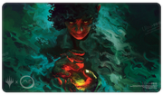 Ultra Pro Playmat - Lord of the Rings Tales of Middle Earth - Holofoil Frodo - Ultra Pro Playmat featuring Holofoil Frodo from Lord of the Rings with dark, mystical green and black swirling background.