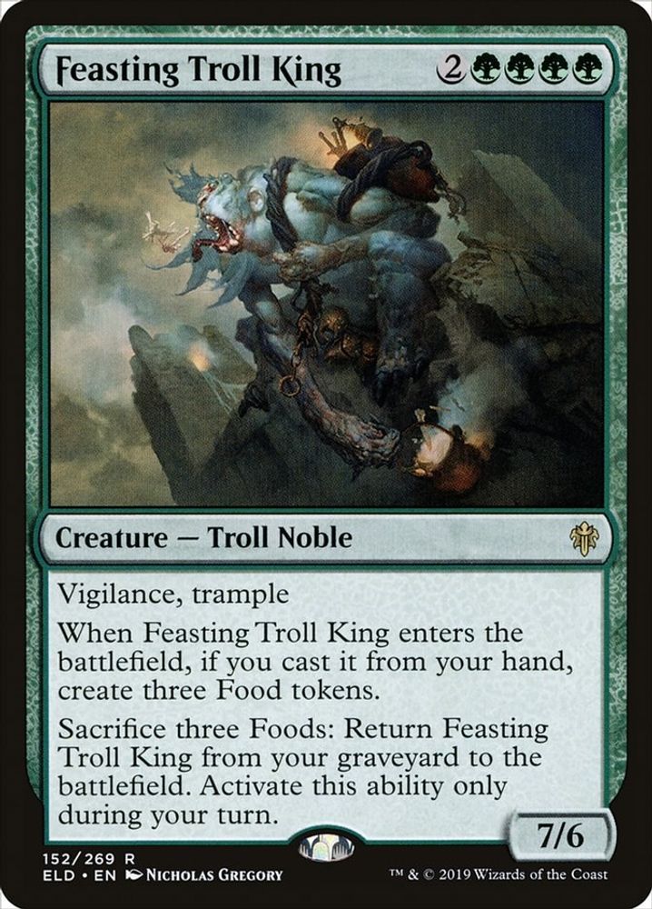 Feasting Troll King · 152 · Throne of Eldraine · Non-foil