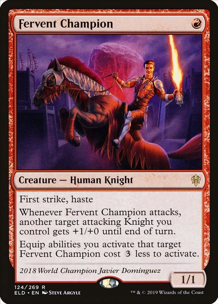 Fervent Champion · 124 · Throne of Eldraine · Non-foil