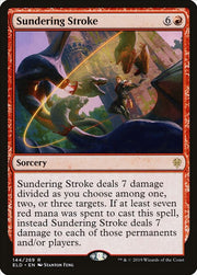 Sundering Stroke · 144 · Throne of Eldraine · Non-foil