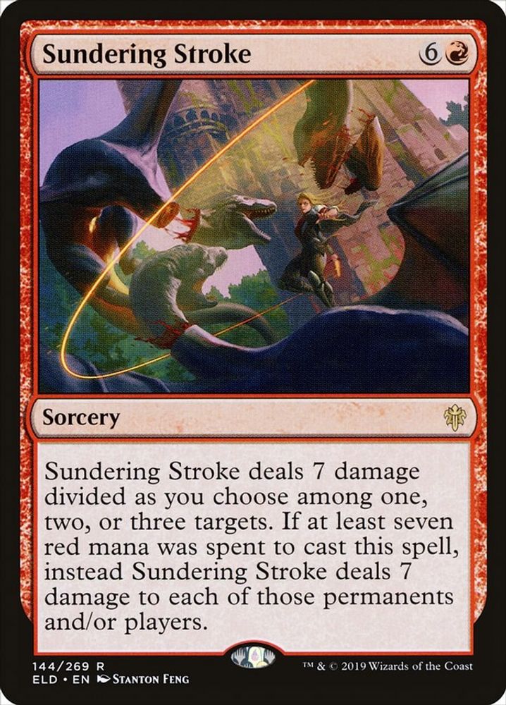 Sundering Stroke · 144 · Throne of Eldraine · Non-foil