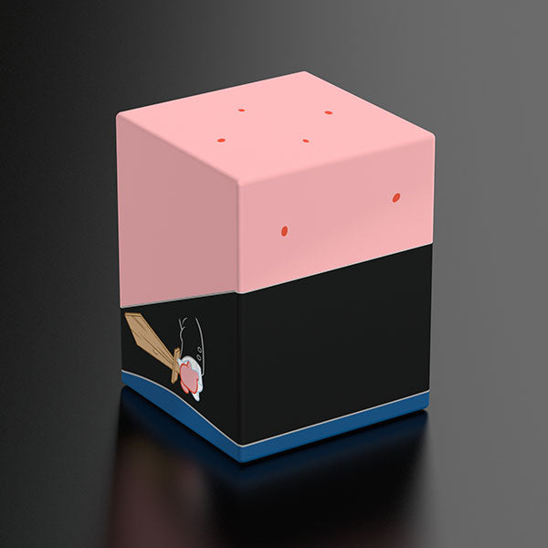 Squaroes 100+ Boulder: SpongeBob Squarepants - Pirate Patrick - Rectangular deck box with pink top, black middle featuring Pirate Patrick illustration, and blue base.