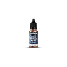 Vallejo True Metallic Metal Base: Rusty Metal (18ml) - Small plastic bottle of Vallejo True Metallic Rusty Metal paint with black nozzle and blue label.