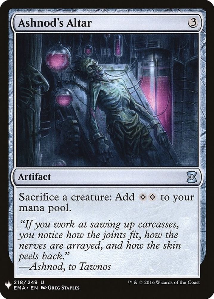 Ashnod's Altar · 218 · The List Reprints · Non-foil