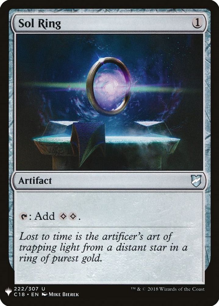 Sol Ring (C18) · 222/307 · PLST · Non-foil