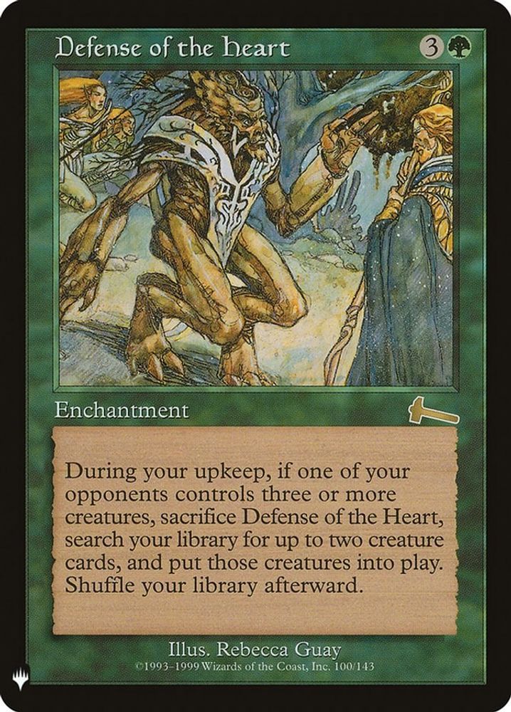 Defense of the Heart · 100 · The List Reprints · Non-foil