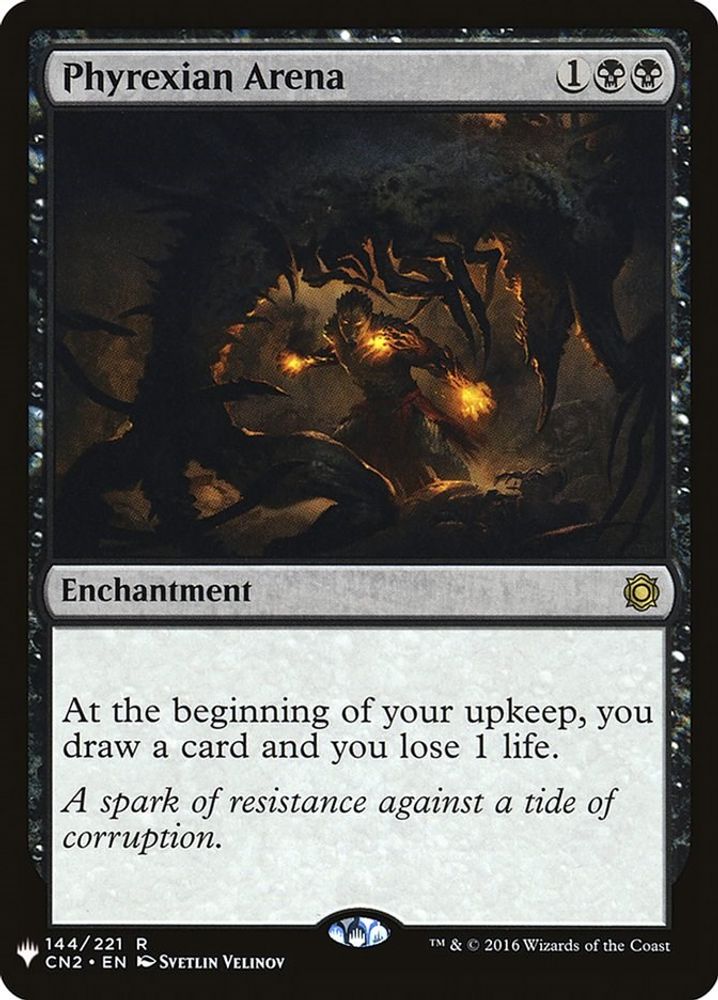 Phyrexian Arena · 144 · The List Reprints · Non-foil
