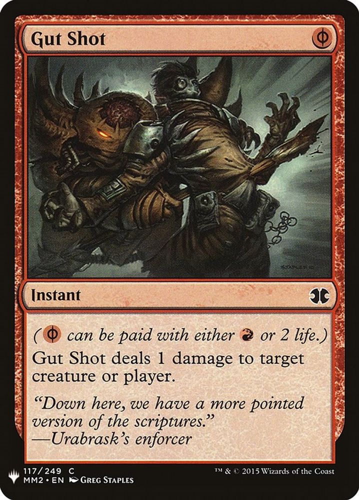 Gut Shot · 117 · PLST · Non-foil