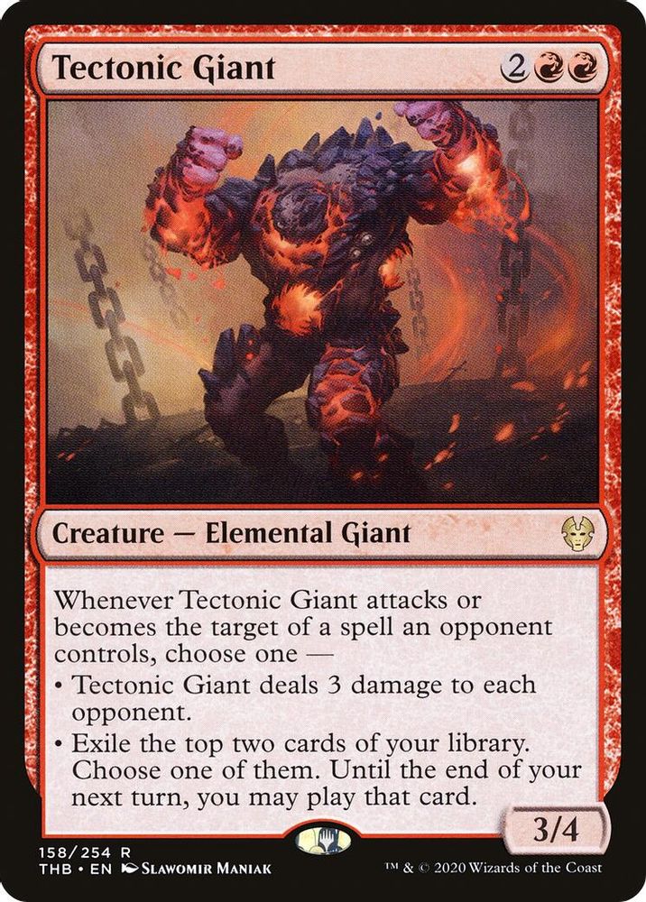 Tectonic Giant · 158 · Theros Beyond Death · Non-foil