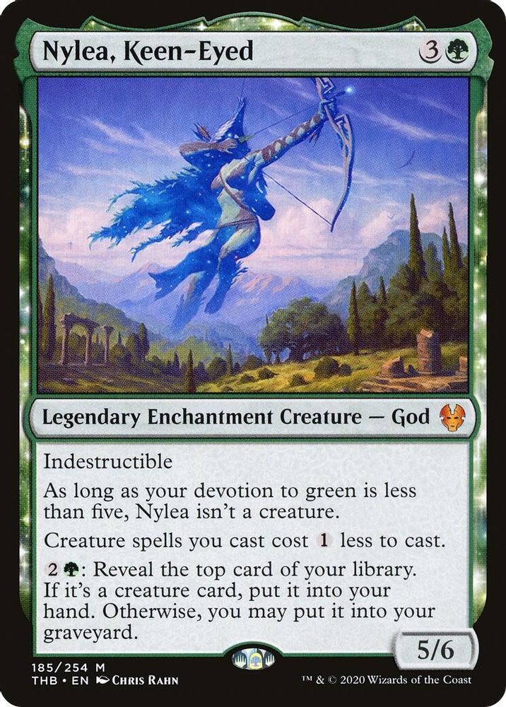 Nylea, Keen-Eyed · 185 · Theros Beyond Death · Non-foil