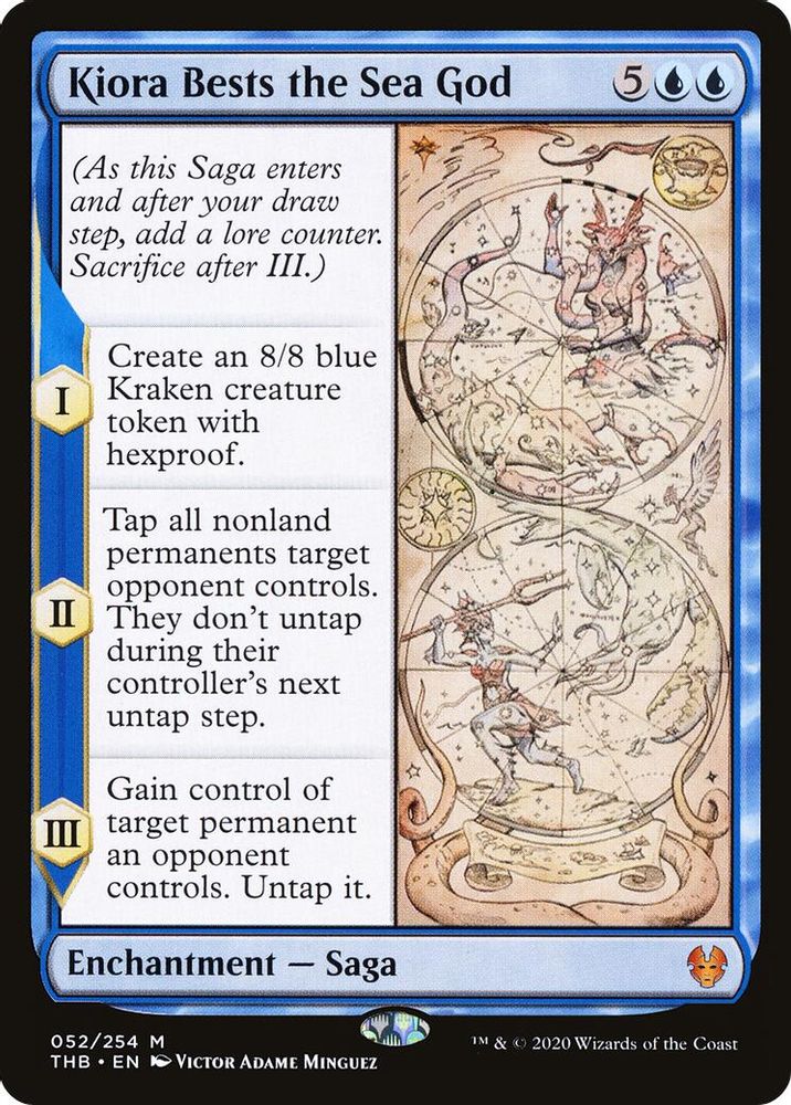 Kiora Bests the Sea God · 52 · Theros Beyond Death · Non-foil
