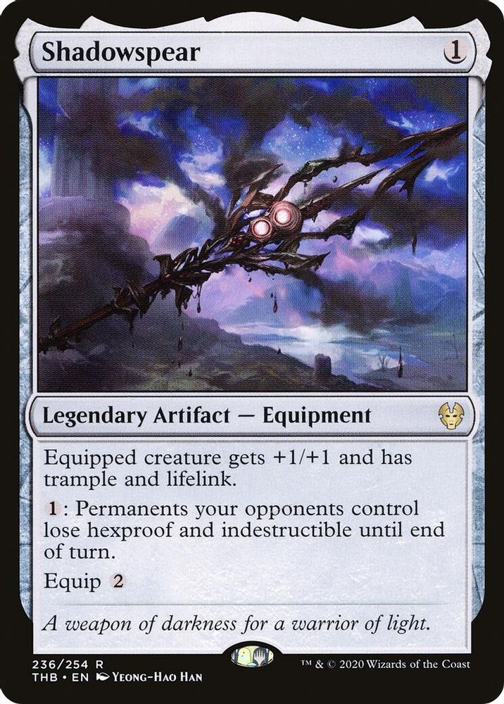 Shadowspear · 236 · Theros Beyond Death · Non-foil