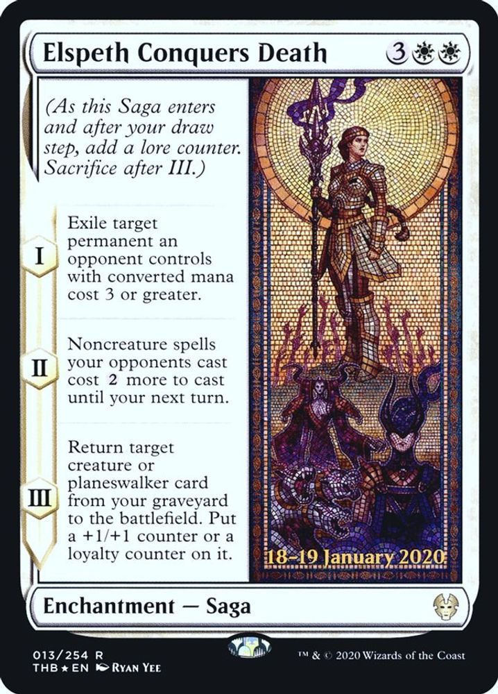 Elspeth Conquers Death · 13 · Prerelease Cards · Foil