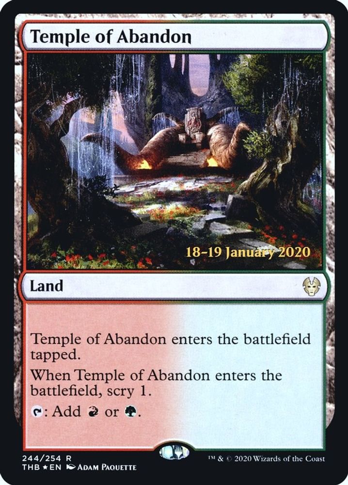 Temple of Abandon · 244 · PAFR · Foil