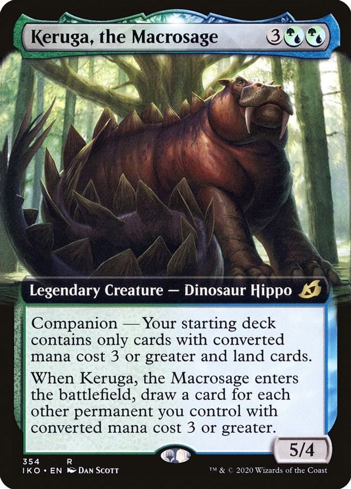 Keruga, the Macrosage (Extended Art) · 354 · Ikoria: Lair of Behemoths · Non-foil