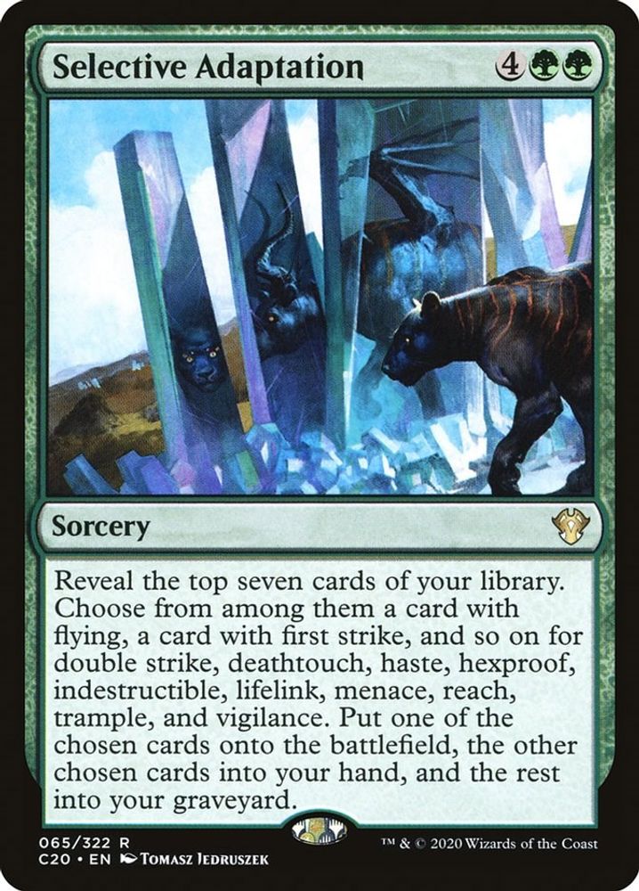 Selective Adaptation · 65 · Commander 2020 · Non-foil