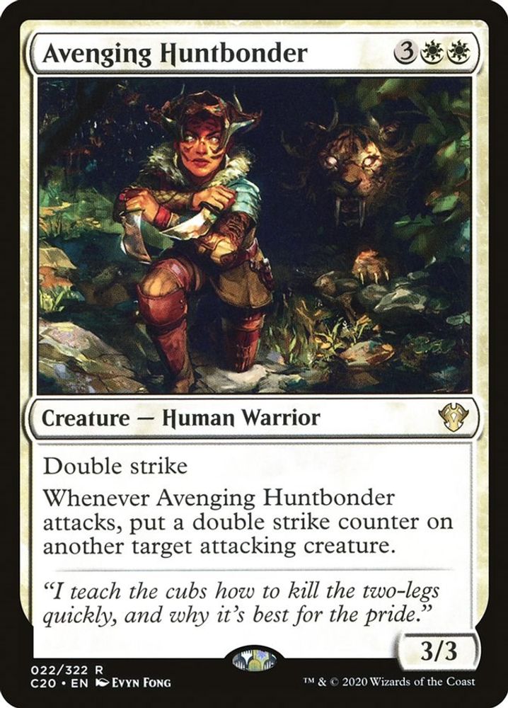 Avenging Huntbonder · 22 · Commander 2020 · Non-foil