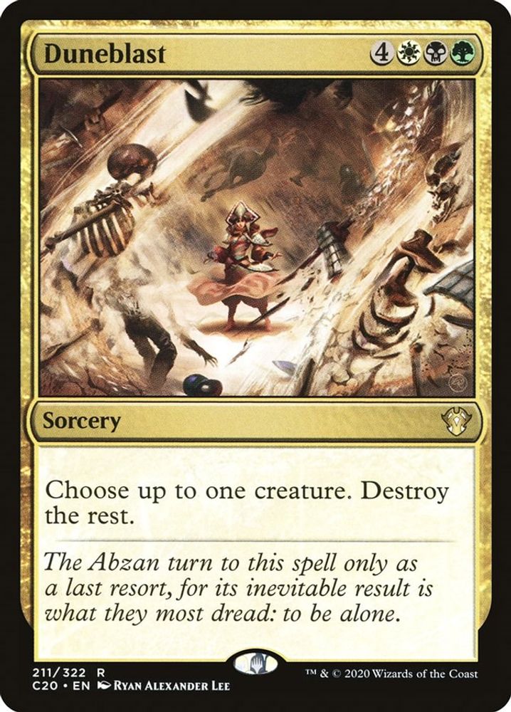 Duneblast · 211 · Commander 2020 · Non-foil