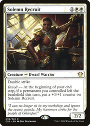 Solemn Recruit · 99 · Commander 2020 · Non-foil