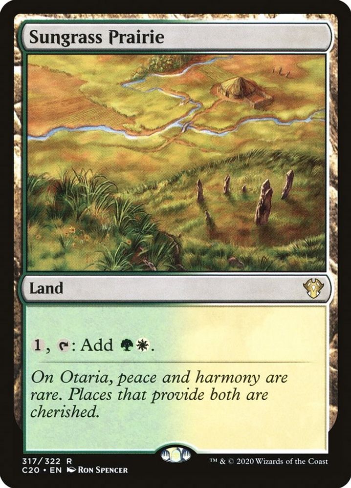 Sungrass Prairie · 317 · Commander 2020 · Non-foil