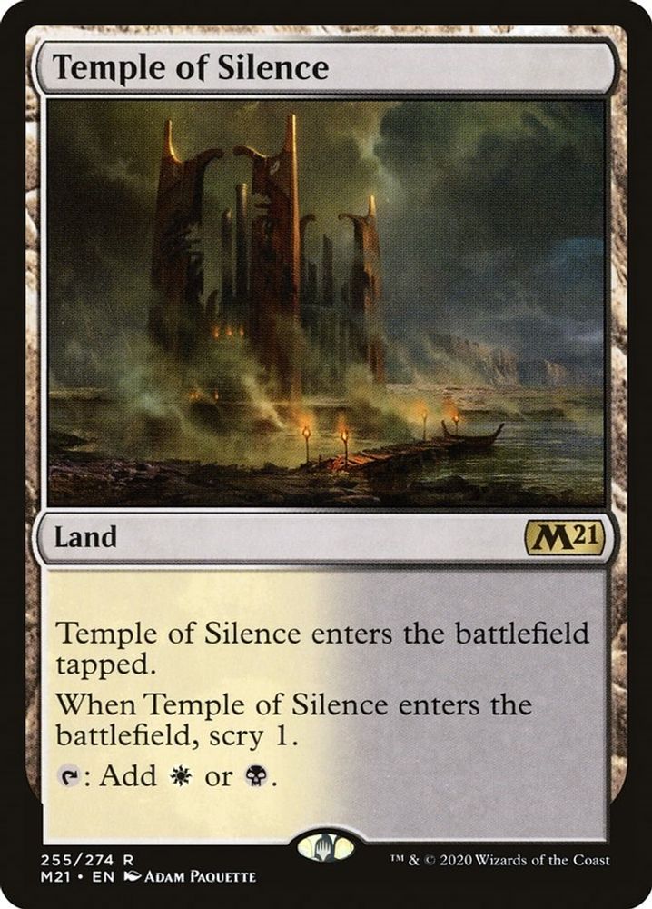 Temple of Silence · 255 · Core Set 2021 · Non-foil