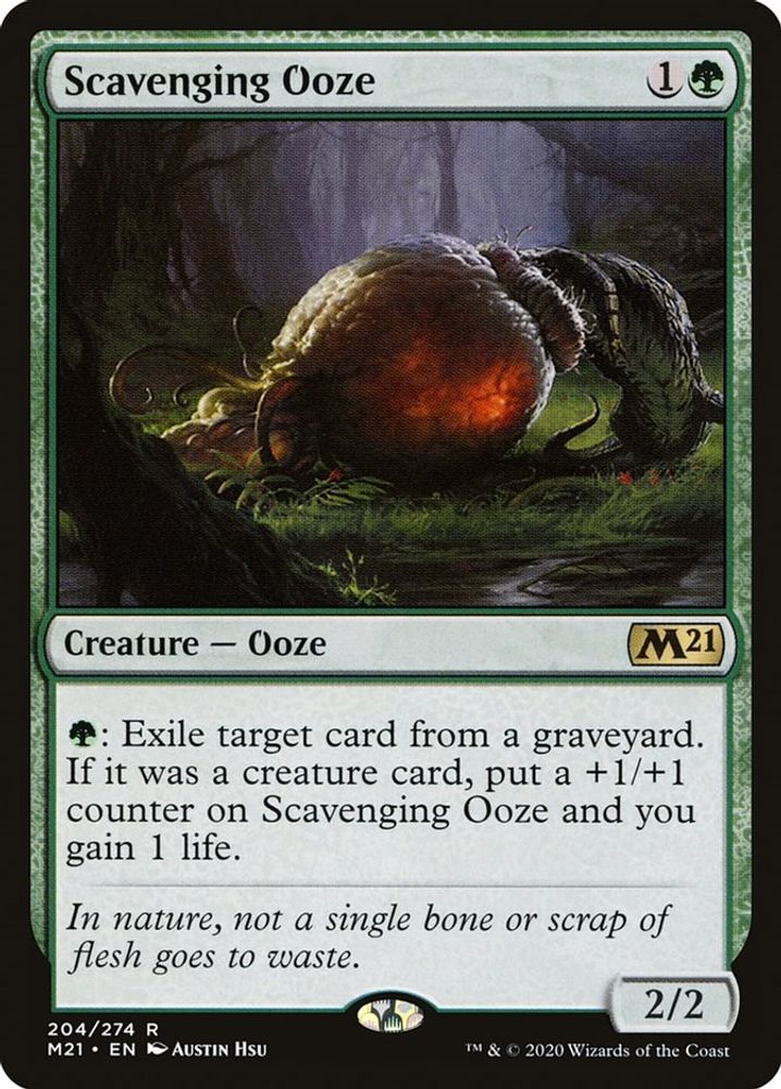 Scavenging Ooze · 204 · Core Set 2021 · Non-foil