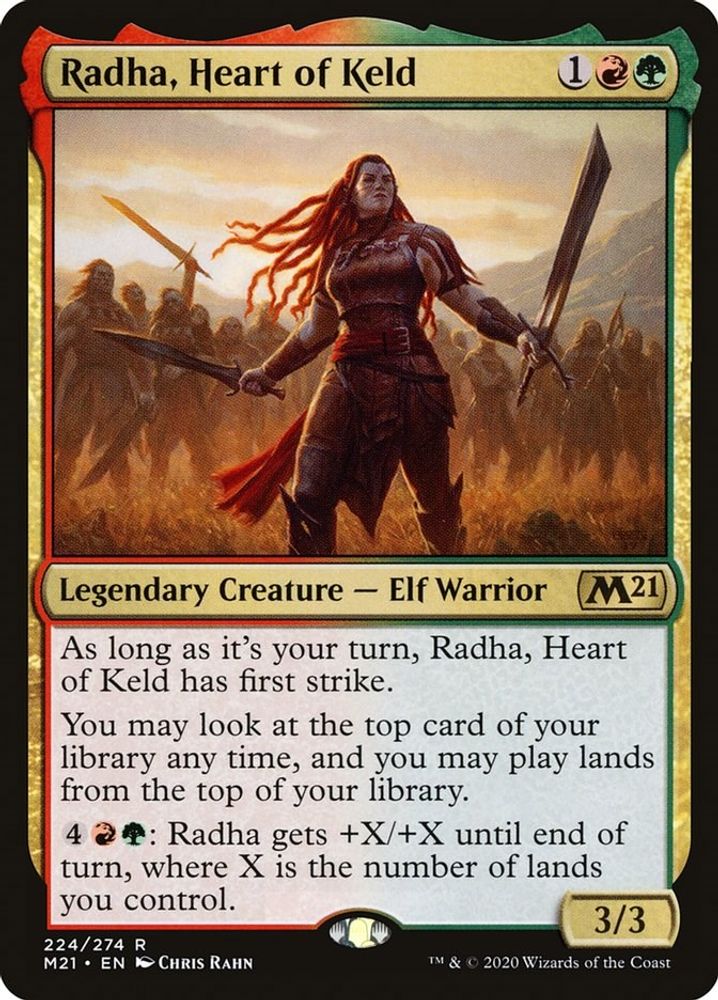 Radha, Heart of Keld · 224 · Core Set 2021 · Non-foil