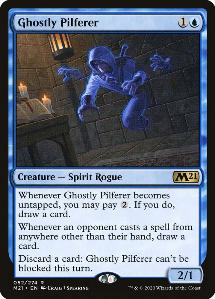 Ghostly Pilferer · 52 · Core Set 2021 · Non-foil
