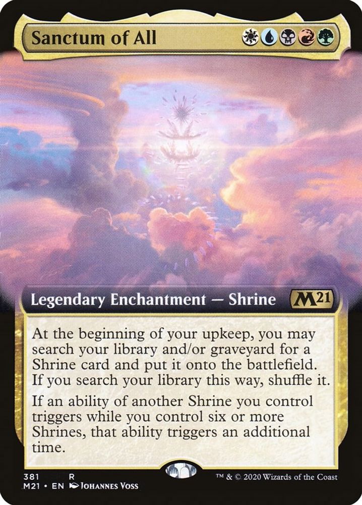 Sanctum of All (Extended Art) · 381 · Core Set 2021 · Non-foil