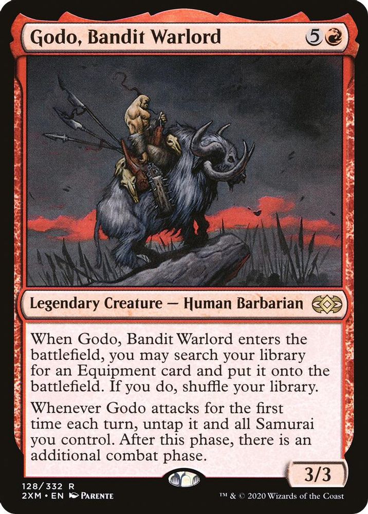 Godo, Bandit Warlord · 128 · Double Masters · Non-foil