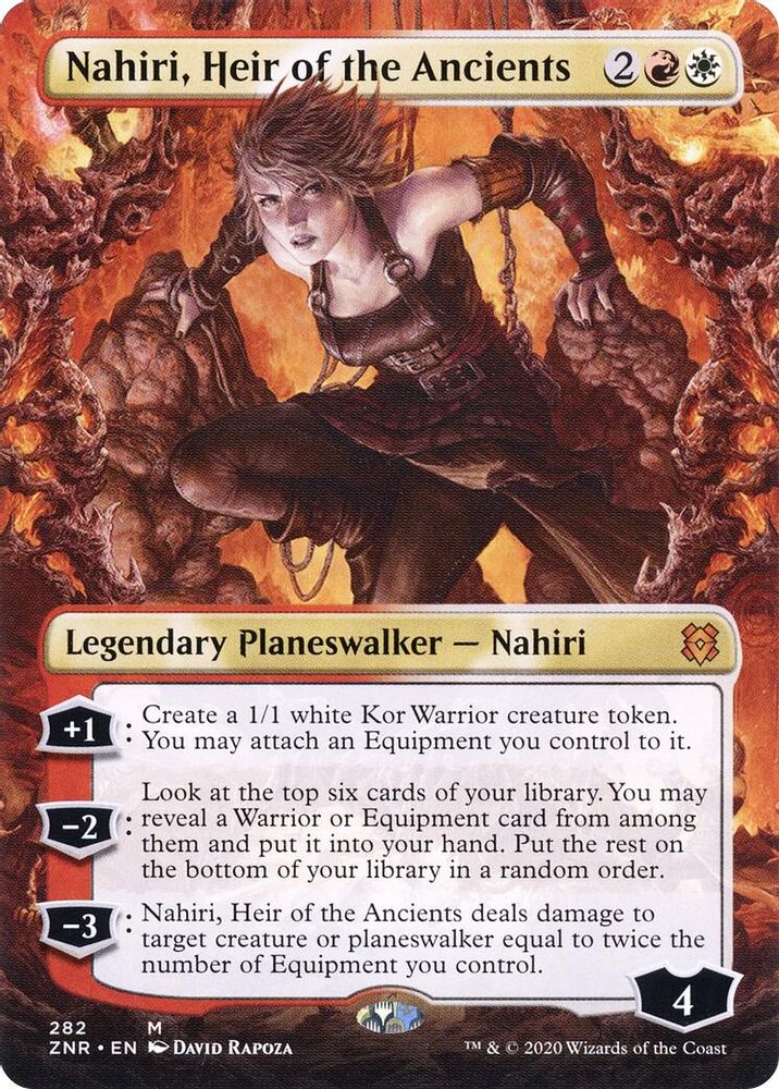 Nahiri, Heir of the Ancients (Borderless) · 282 · Zendikar Rising · Foil