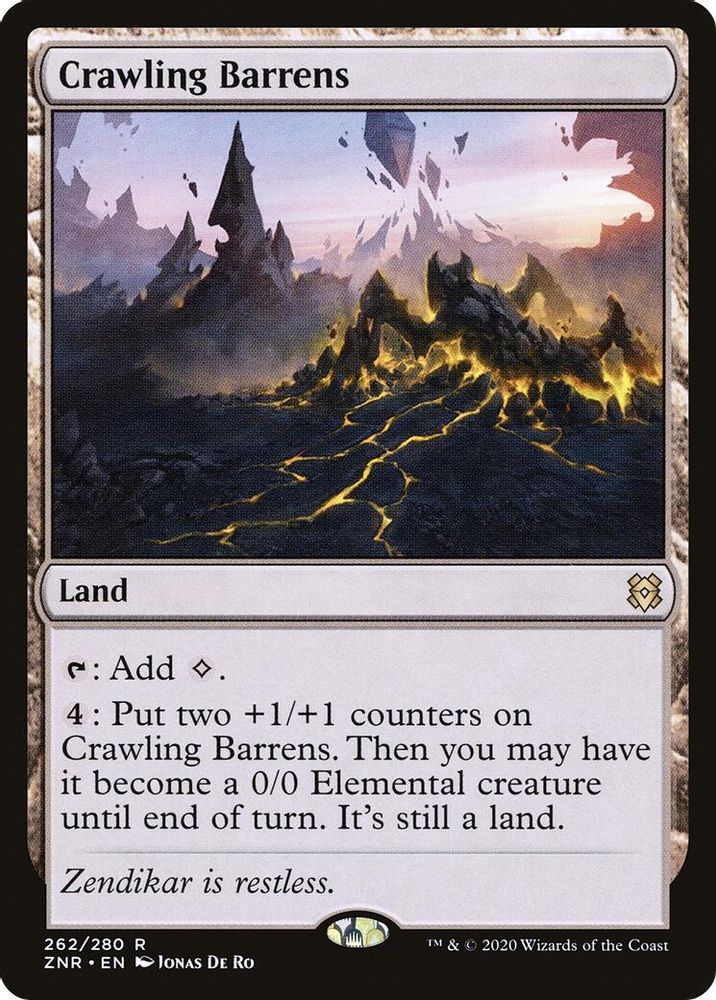 Crawling Barrens · 262 · ZNR · Non-foil
