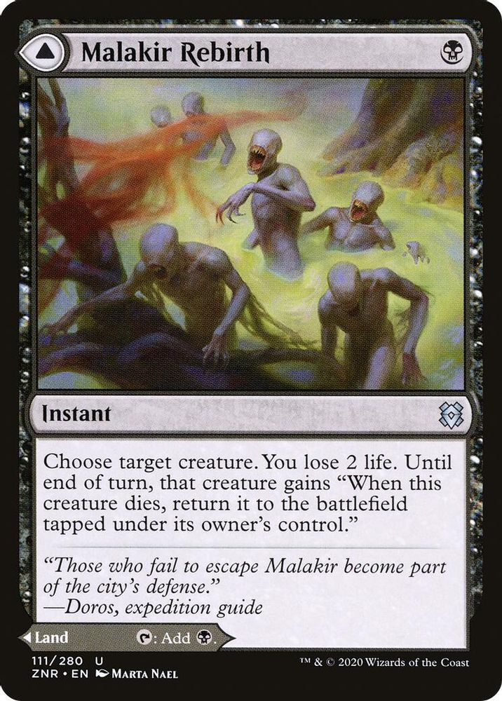 Malakir Rebirth · 111 · Zendikar Rising · Non-foil