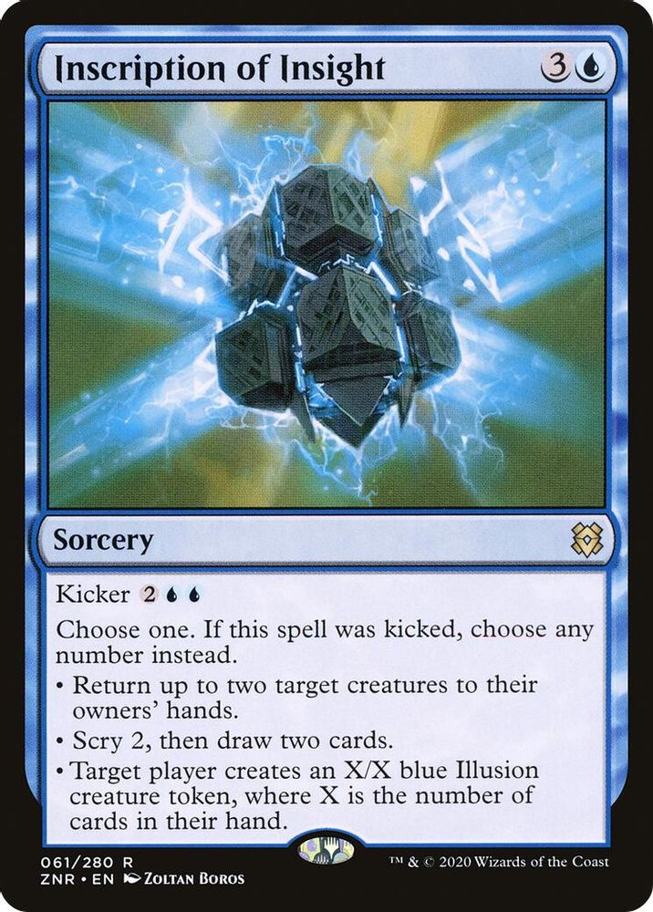 Inscription of Insight · 61 · Zendikar Rising · Non-foil