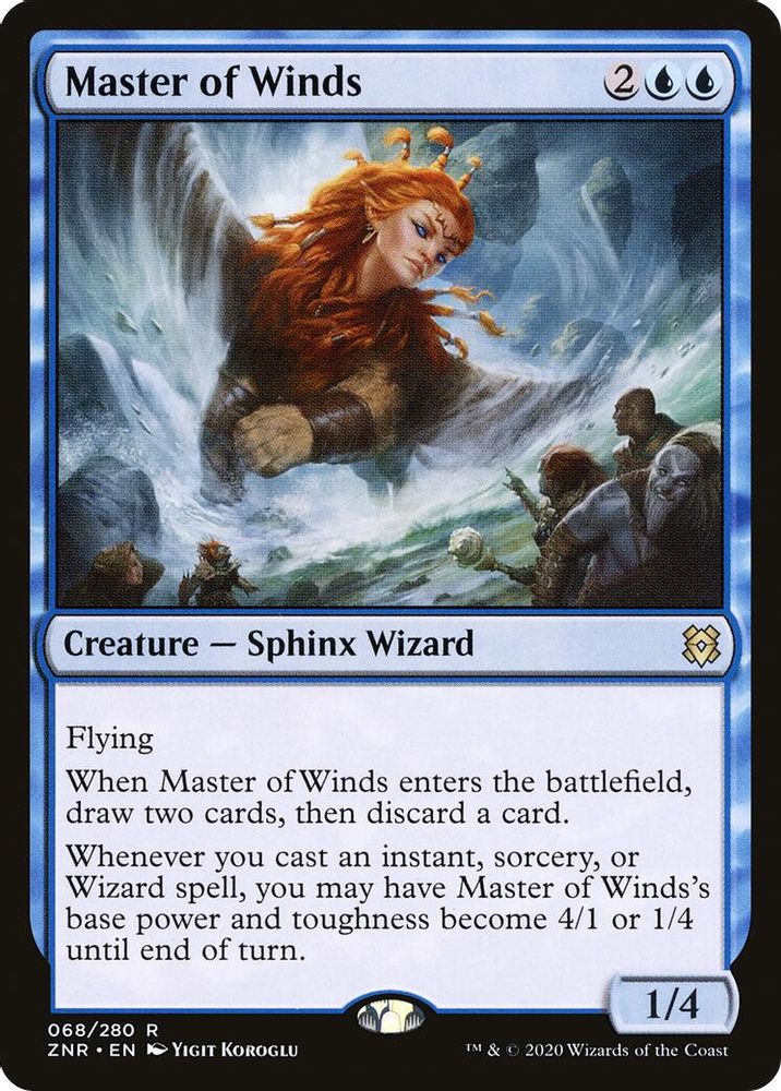 Master of Winds · 68 · Zendikar Rising · Non-foil