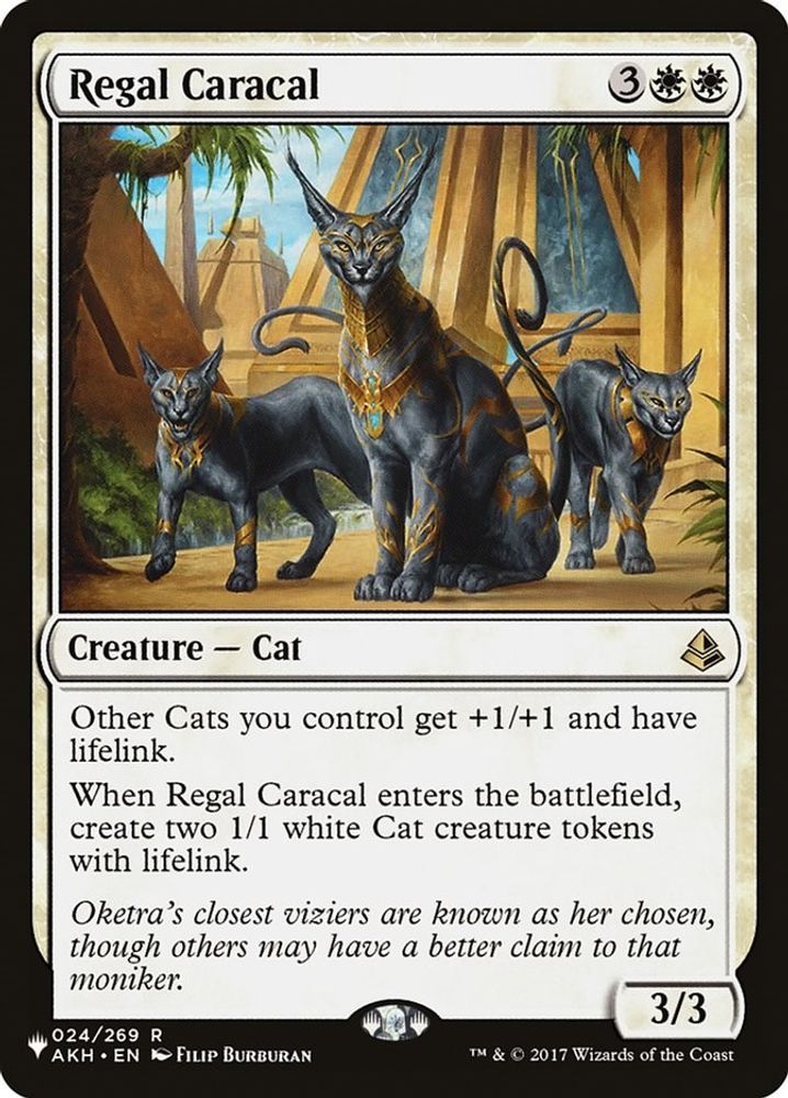 Regal Caracal · 024/269 · The List Reprints · Non-foil