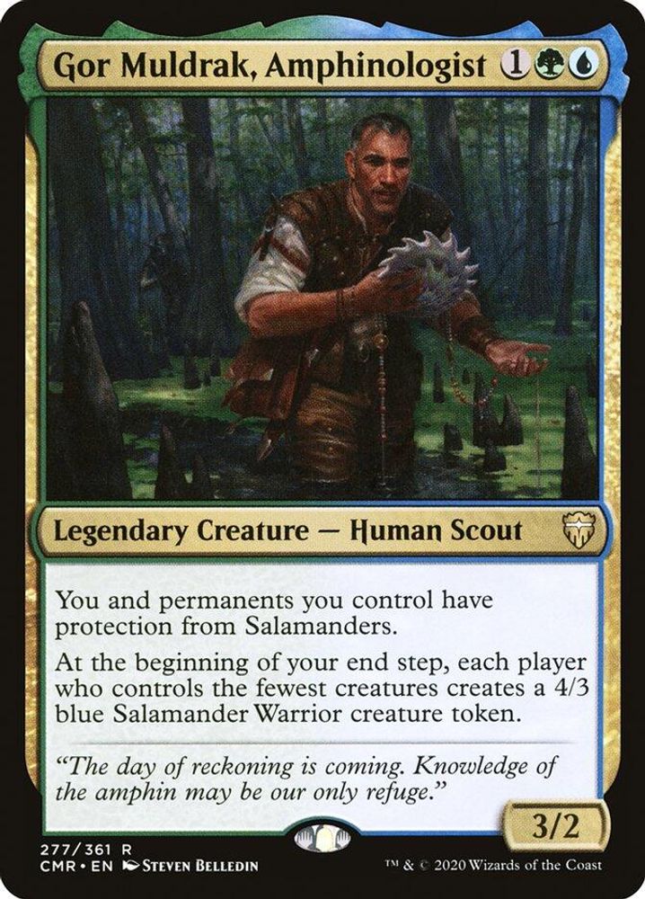 Gor Muldrak, Amphinologist · 277 · Commander Legends · Non-foil
