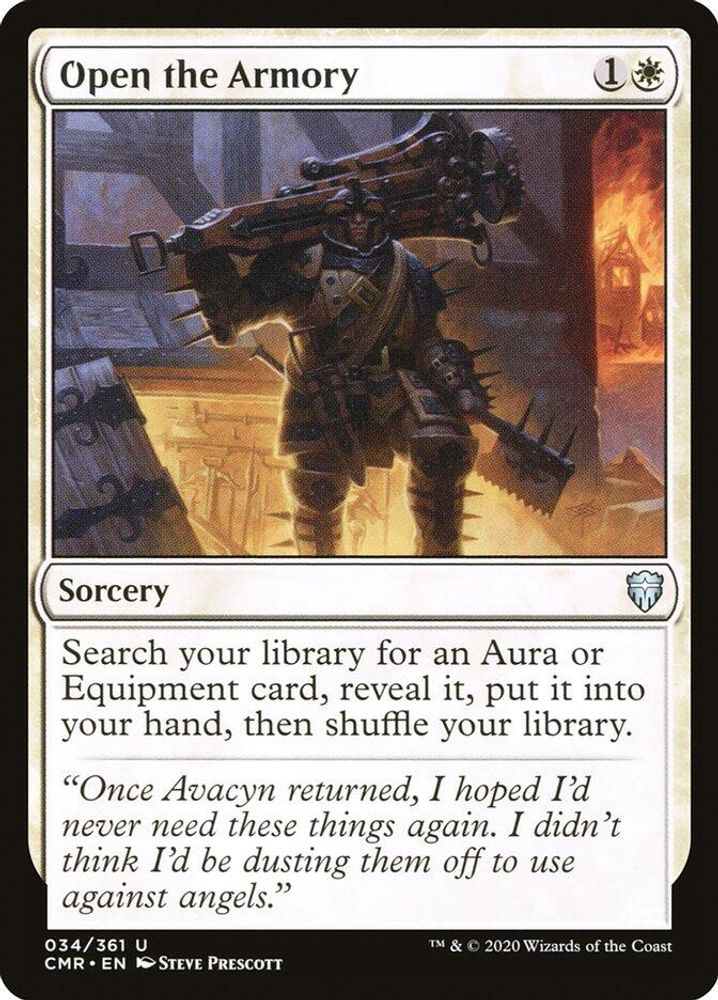 Open the Armory · 34 · CMR · Non-foil