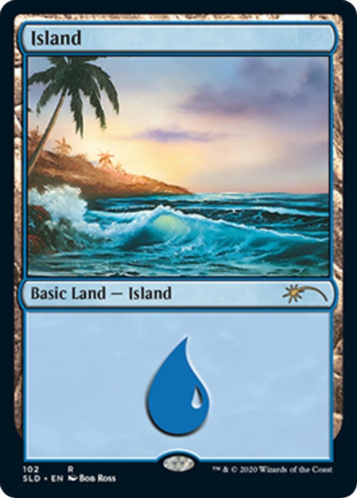 Island (102) (Bob Ross) · 102 · Secret Lair Drop Series · Non-foil