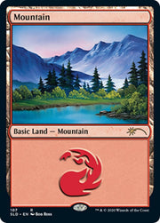 Mountain (107) (Bob Ross) · 107 · Secret Lair Drop Series · Non-foil