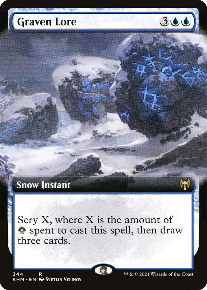 Graven Lore (Extended Art) · 344 · Kaldheim · Non-foil