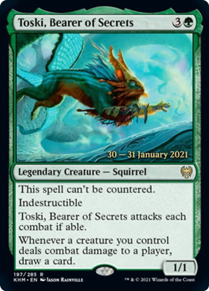 Toski, Bearer of Secrets · 197 · Prerelease Cards · Foil