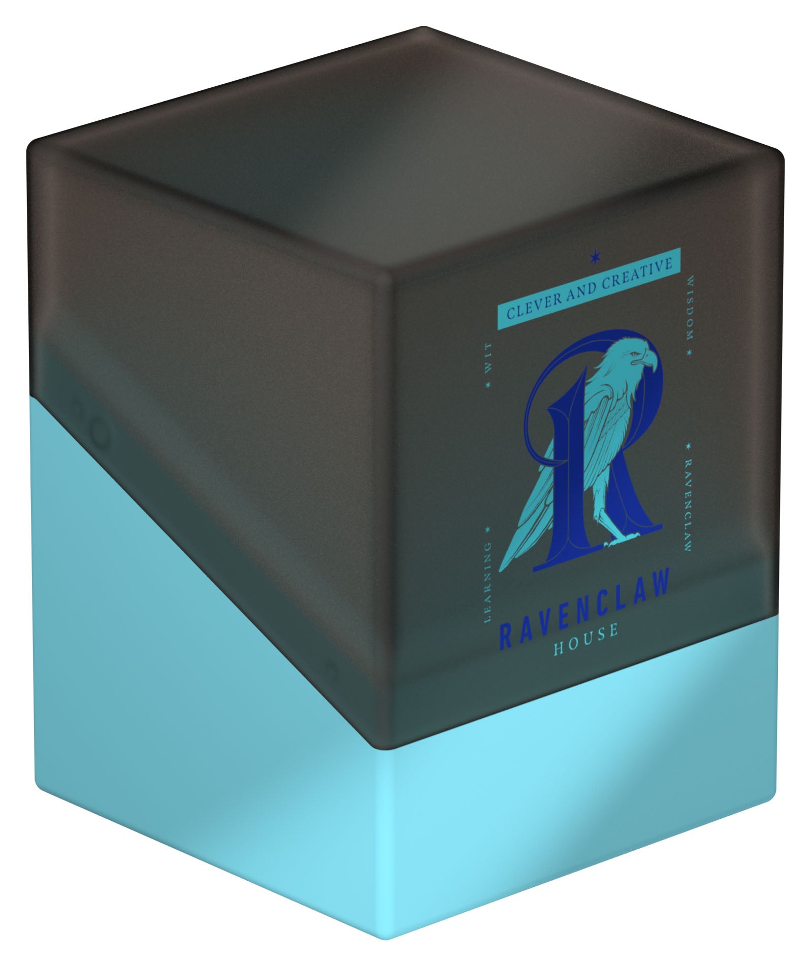 Ultimate Guard Boulder 100+: Harry Potter 4 Houses - Ravenclaw - Black and light blue rectangular deck box with Ravenclaw house emblem and text on front.