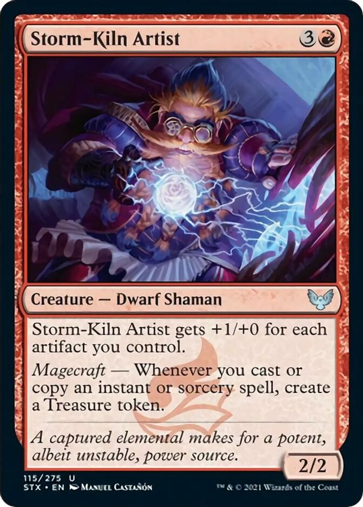 Storm-Kiln Artist · 115 · Strixhaven: School of Mages · Non-foil