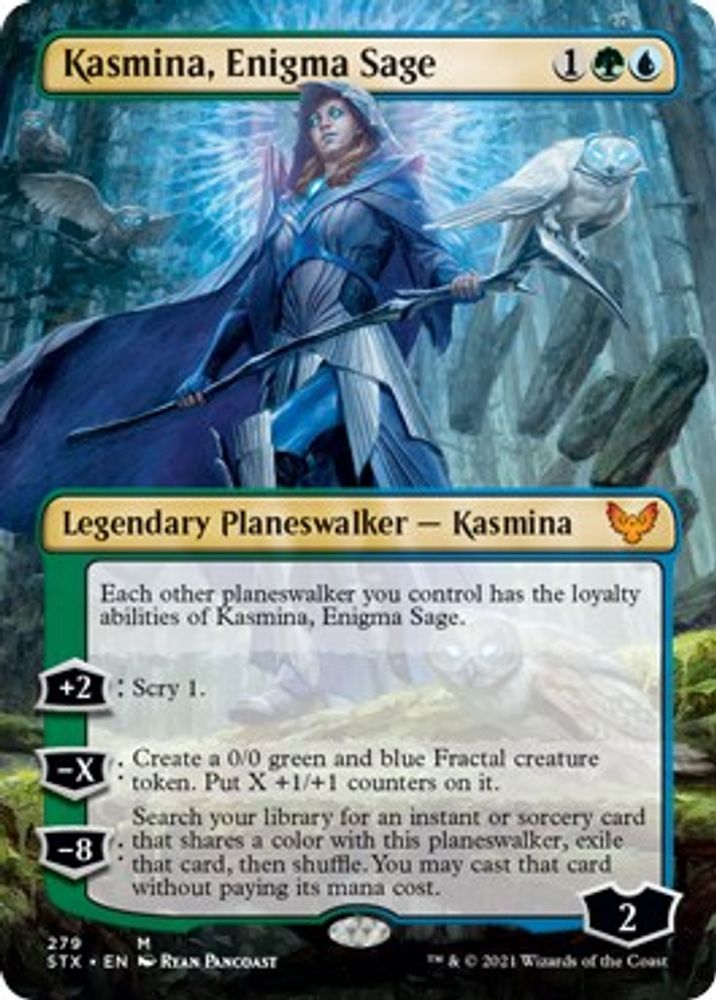Kasmina, Enigma Sage (Borderless) · 279 · Strixhaven: School of Mages · Non-foil