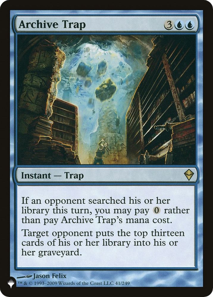 Archive Trap · 41/249 · The List Reprints · Non-foil