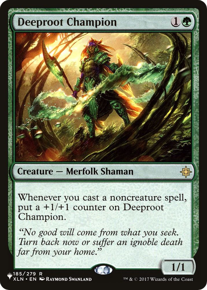 Deeproot Champion · 185/279 · PLST · Non-foil