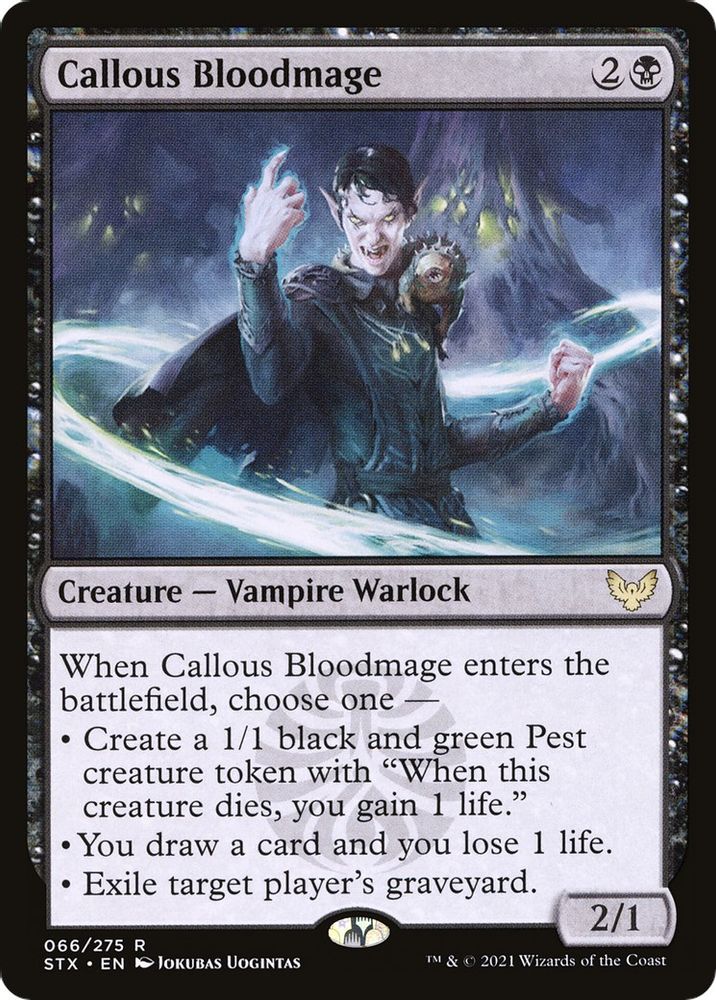 Callous Bloodmage · 66 · STX · Non-foil